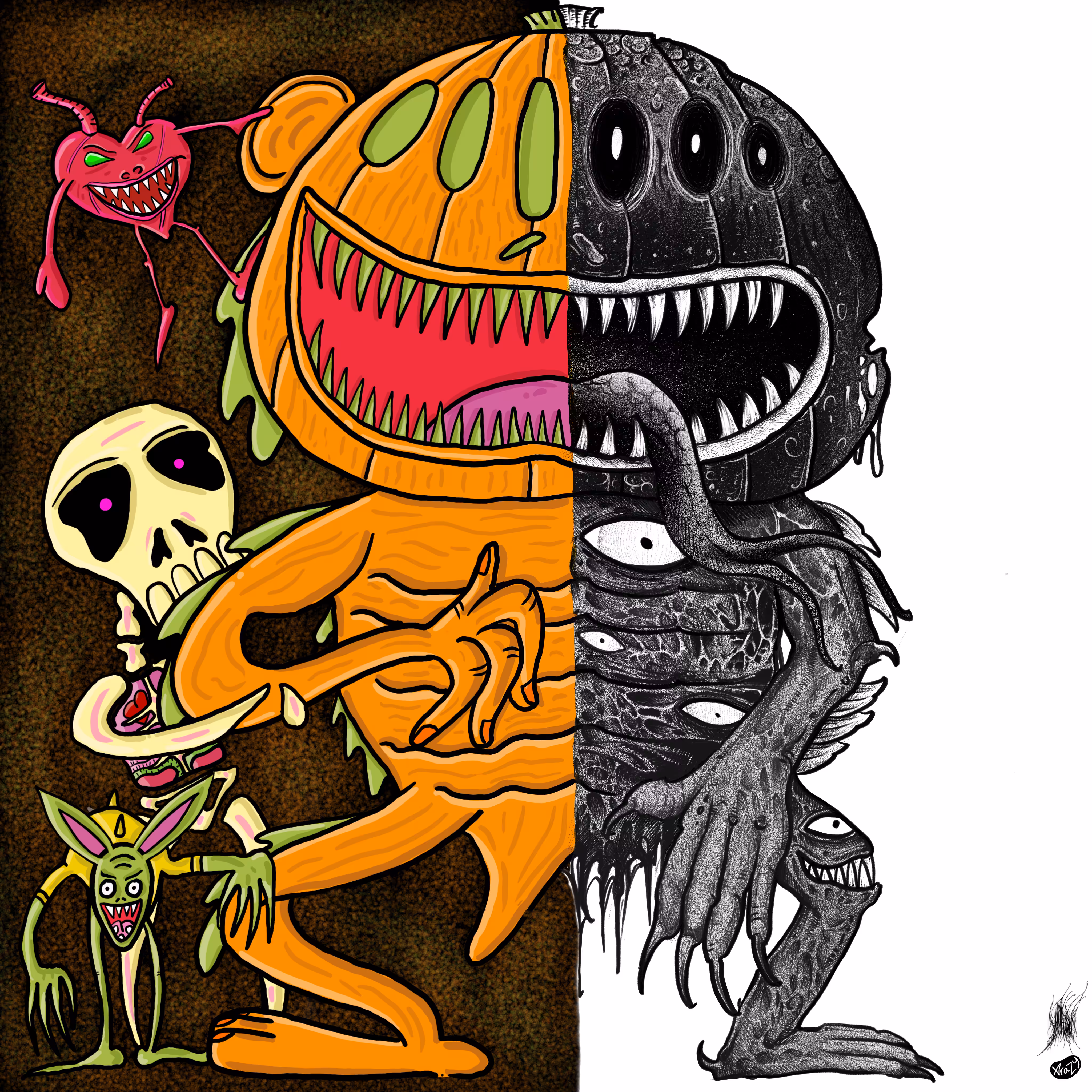 Nightmare Creatures Collab Xrazybean x Jameblurrr