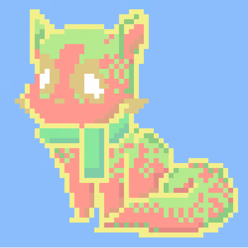 Pastel Pixel Kittens #6