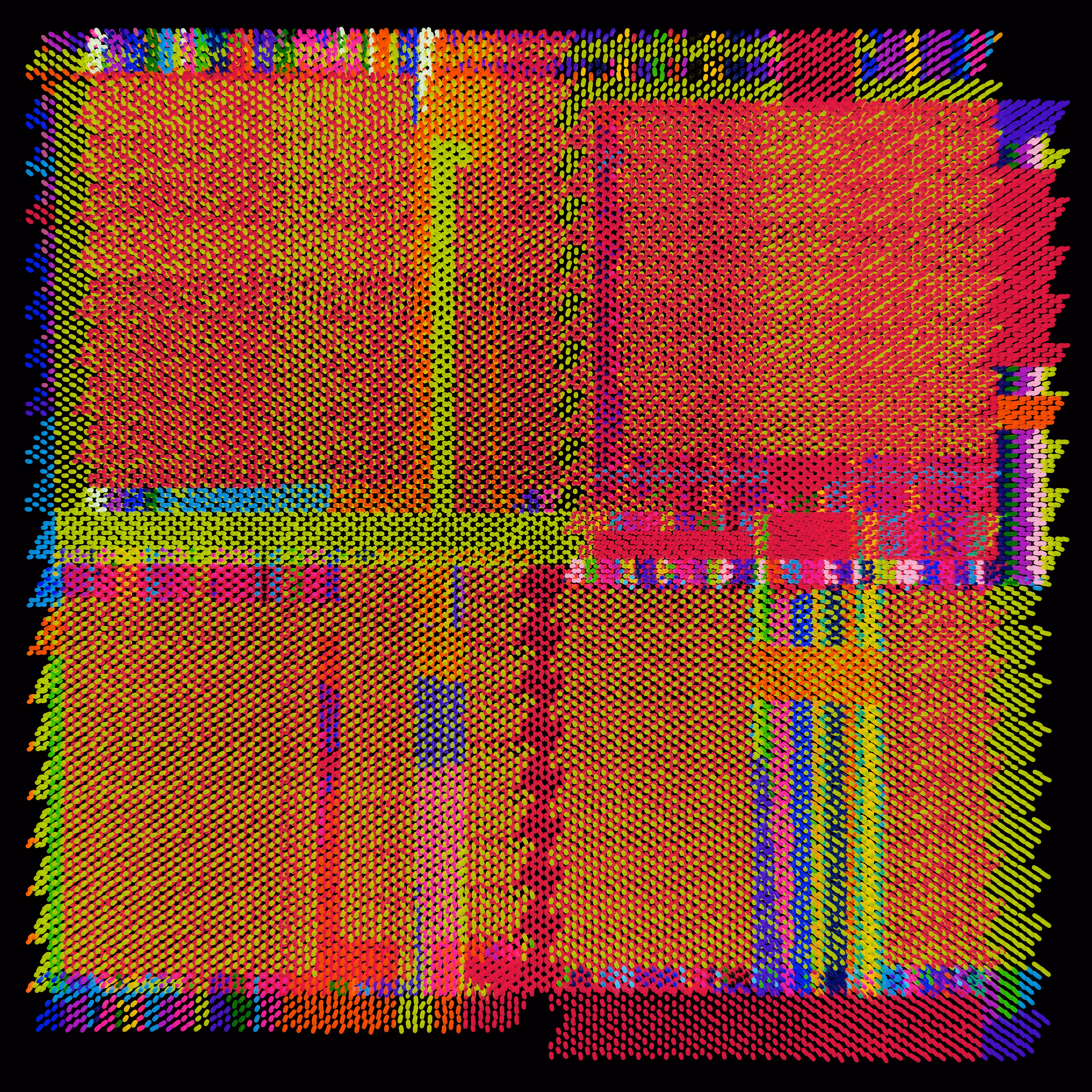 Colour Field Mesh Painting