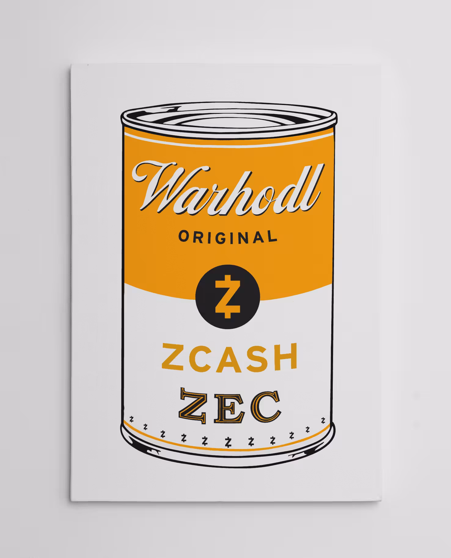 WARHODL Artist Proofs: WARHODL Artist Proof "ZCASH" Original Can