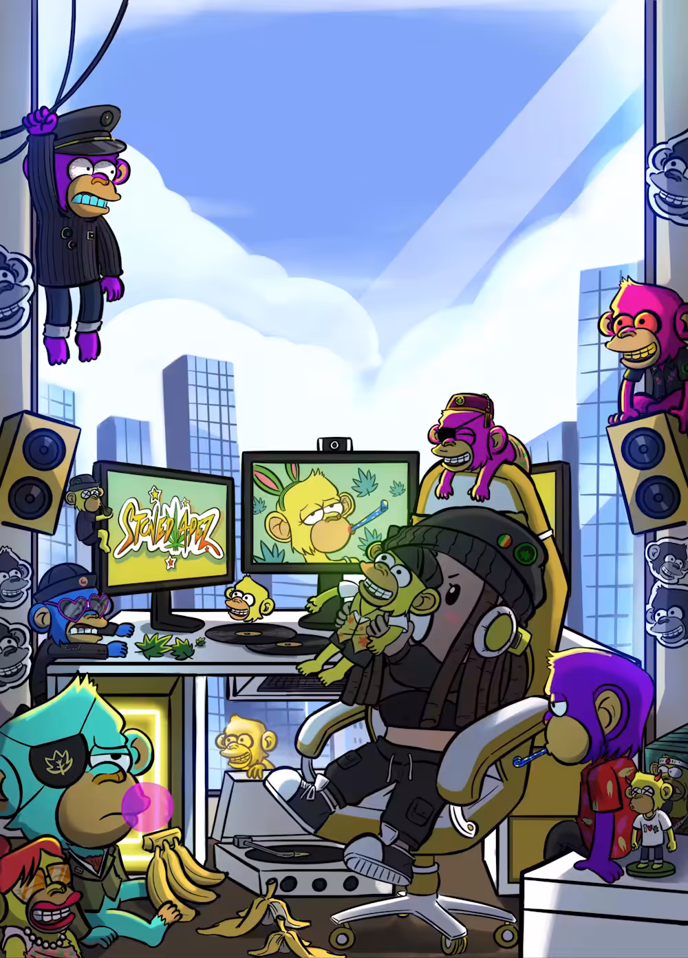 Yellow Ape room