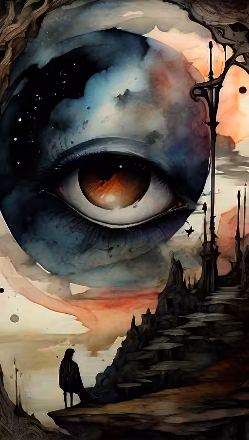 Midnight Reverie in Cracked Realities