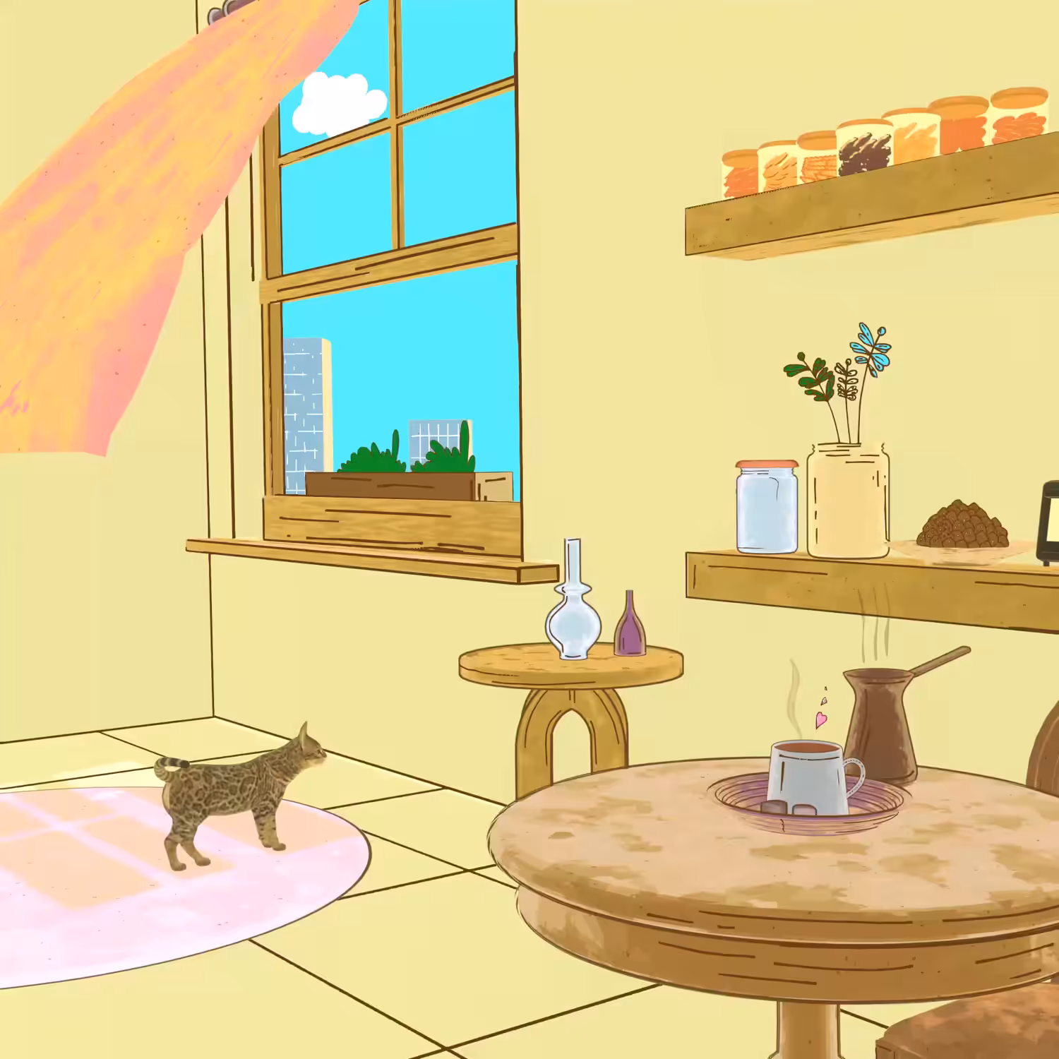 One Coffee, One Cat
