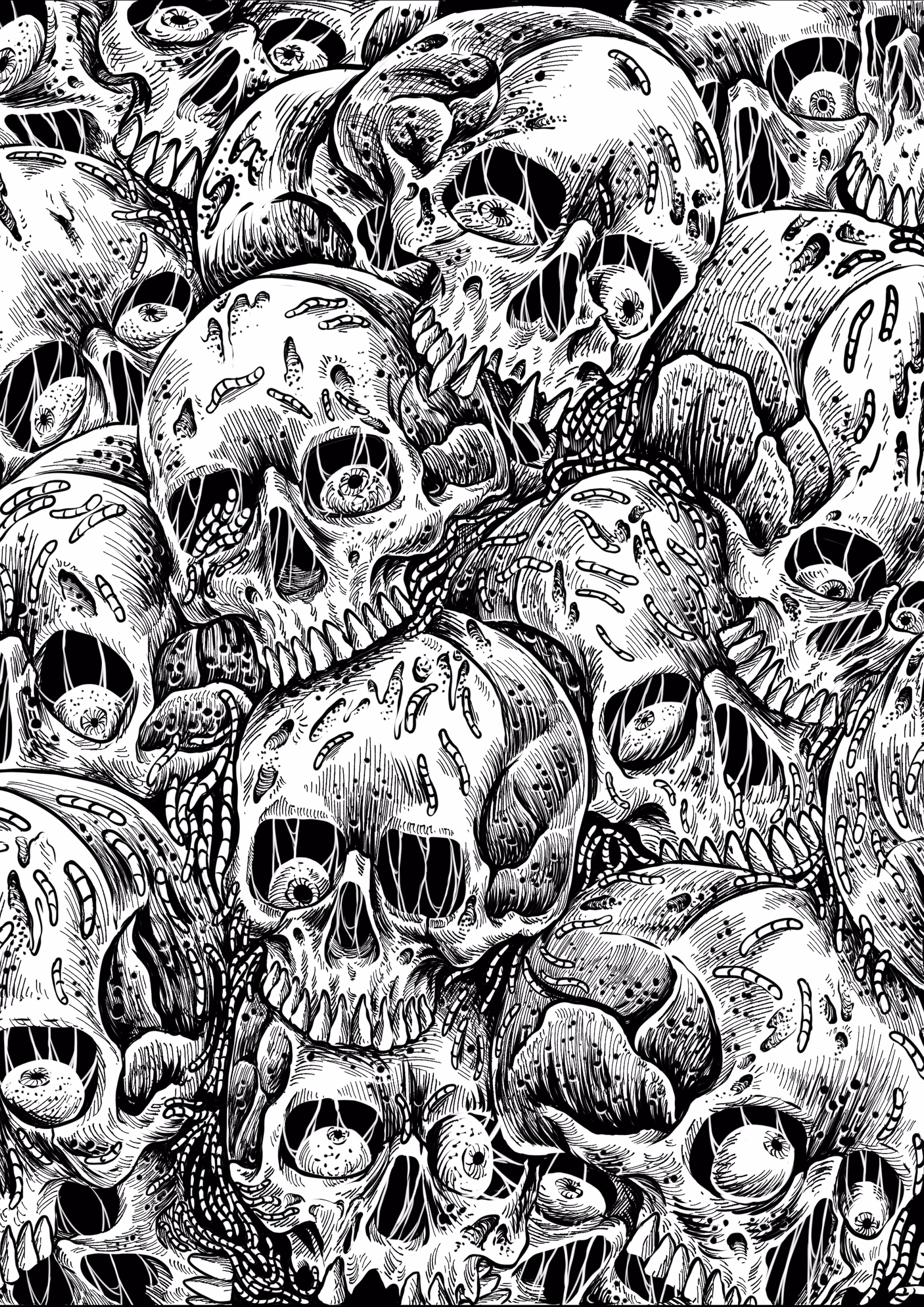  feast of maggots (BnW)