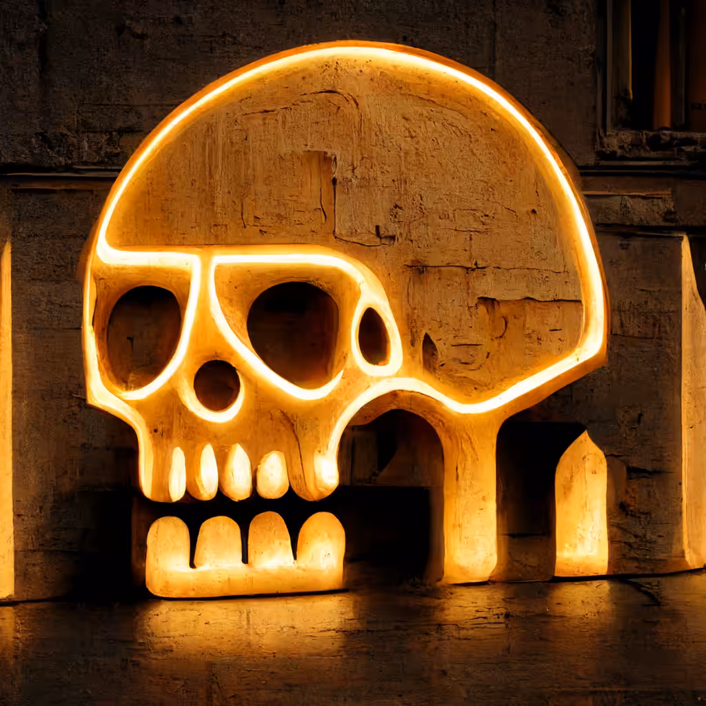 Neon Skull 48