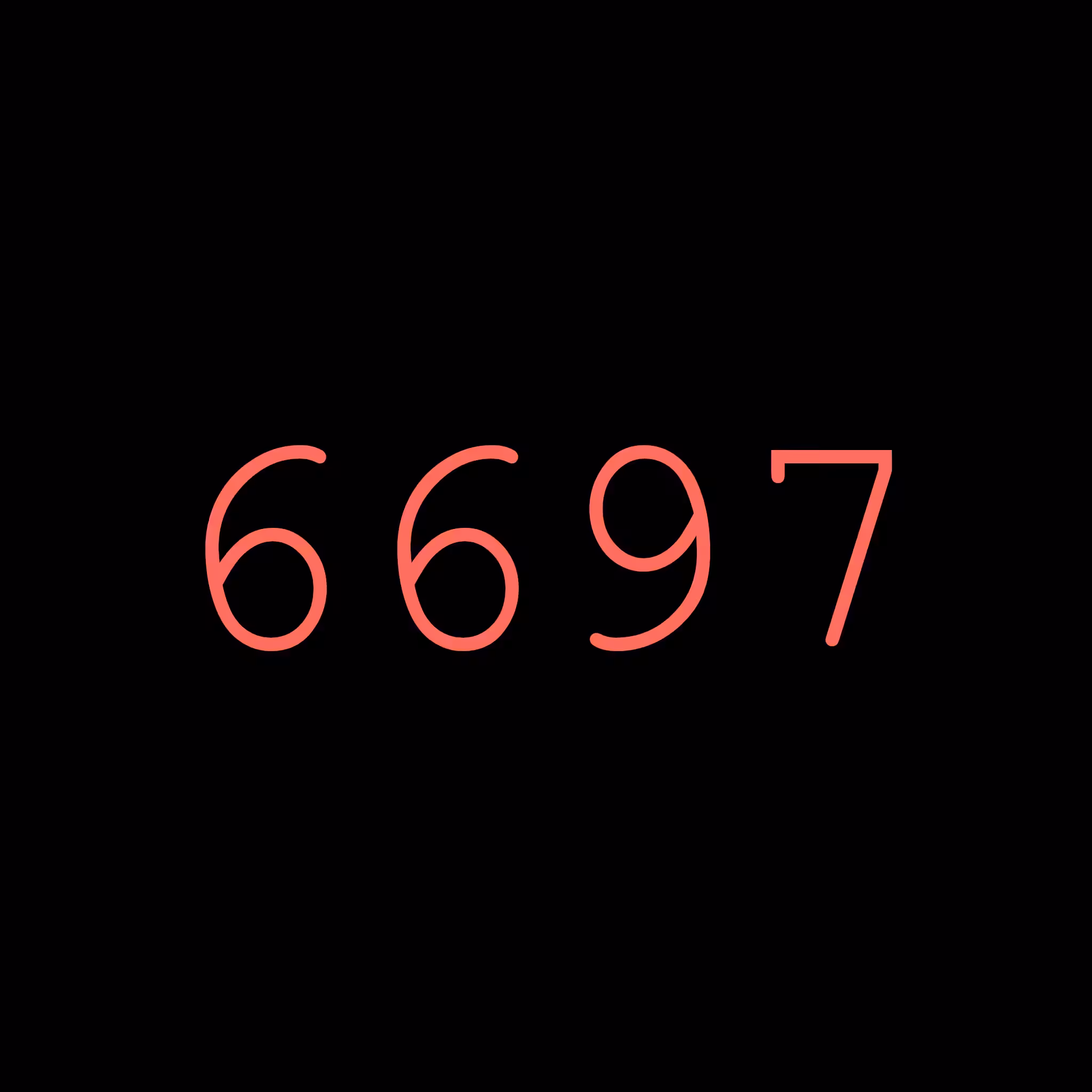 6697
