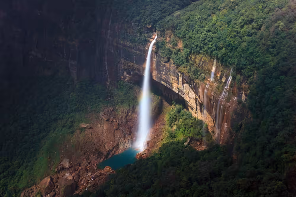 Nohkalikai Falls, Cherrapunji, Meghalaya, India