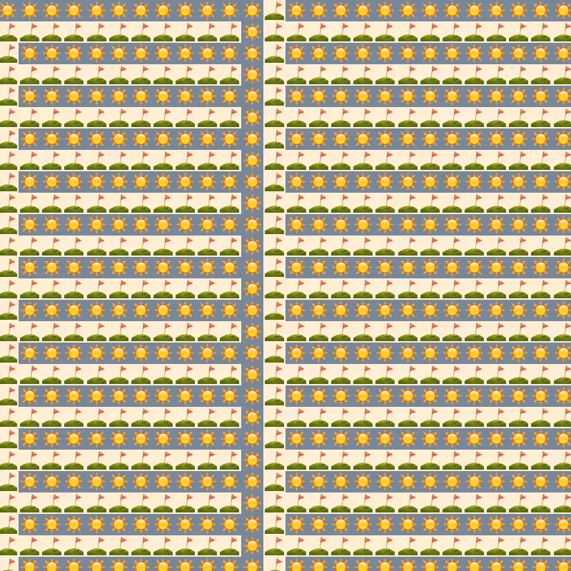 Elementary Cellular Emoji Automata #10