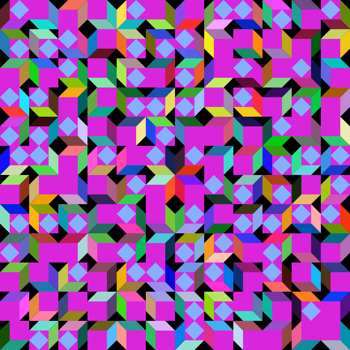 Oblique Cube Composition #1