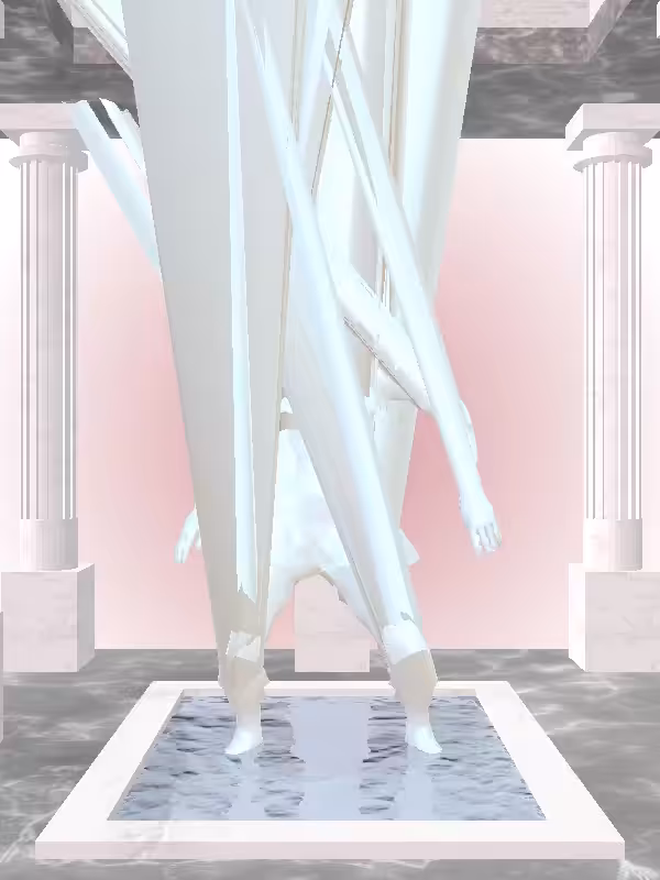 HeavenComputer: The Dancing Light Blue Woman #5840