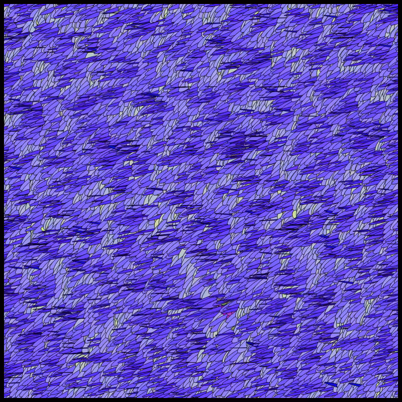Flow Field Circles Triangle #74