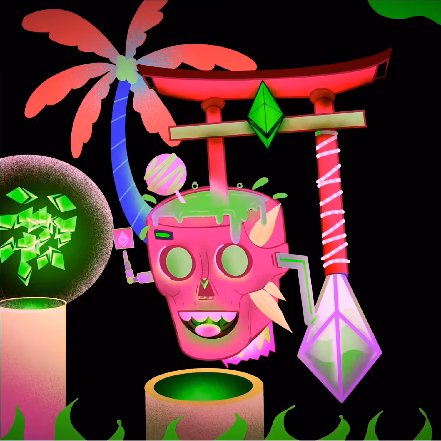 digital skull