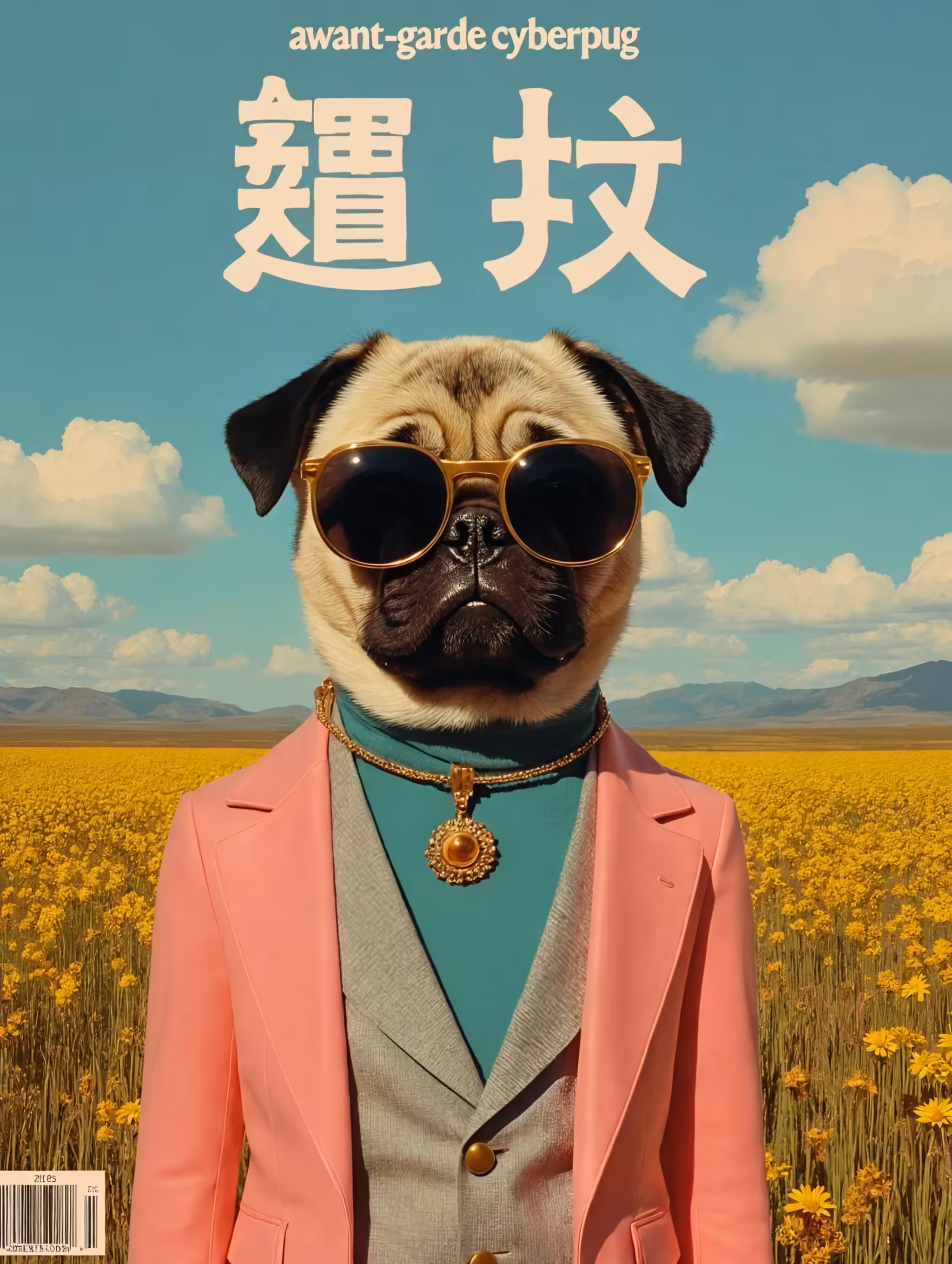 awant-garde cyberpug magazine cover 