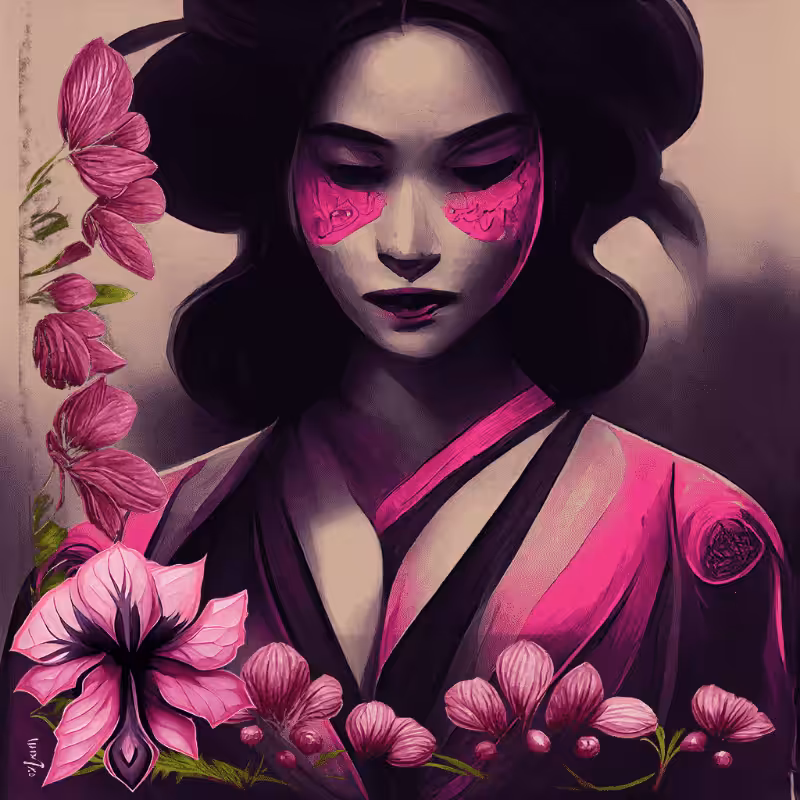 Geisha in Magenta #3