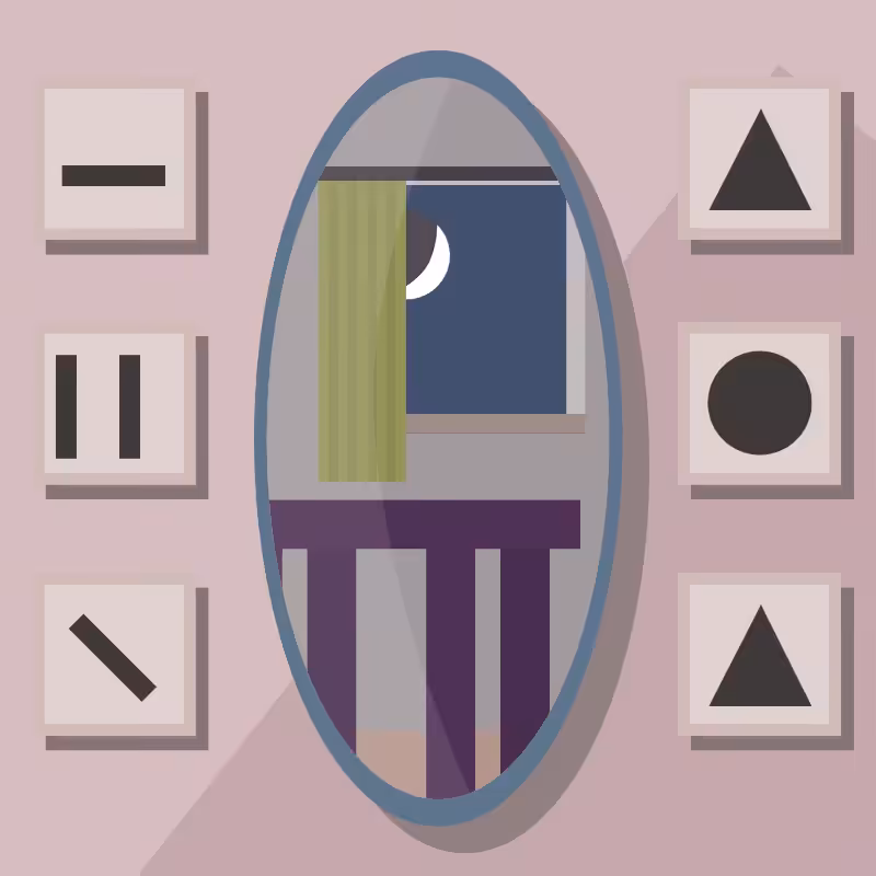 A moon in\and the mirror. #4