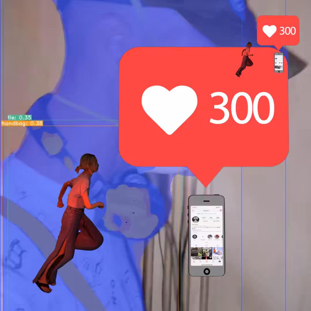 Canvas #75: motion tracker. — chasing likes. — flowers. — running for clout. — dreamscape