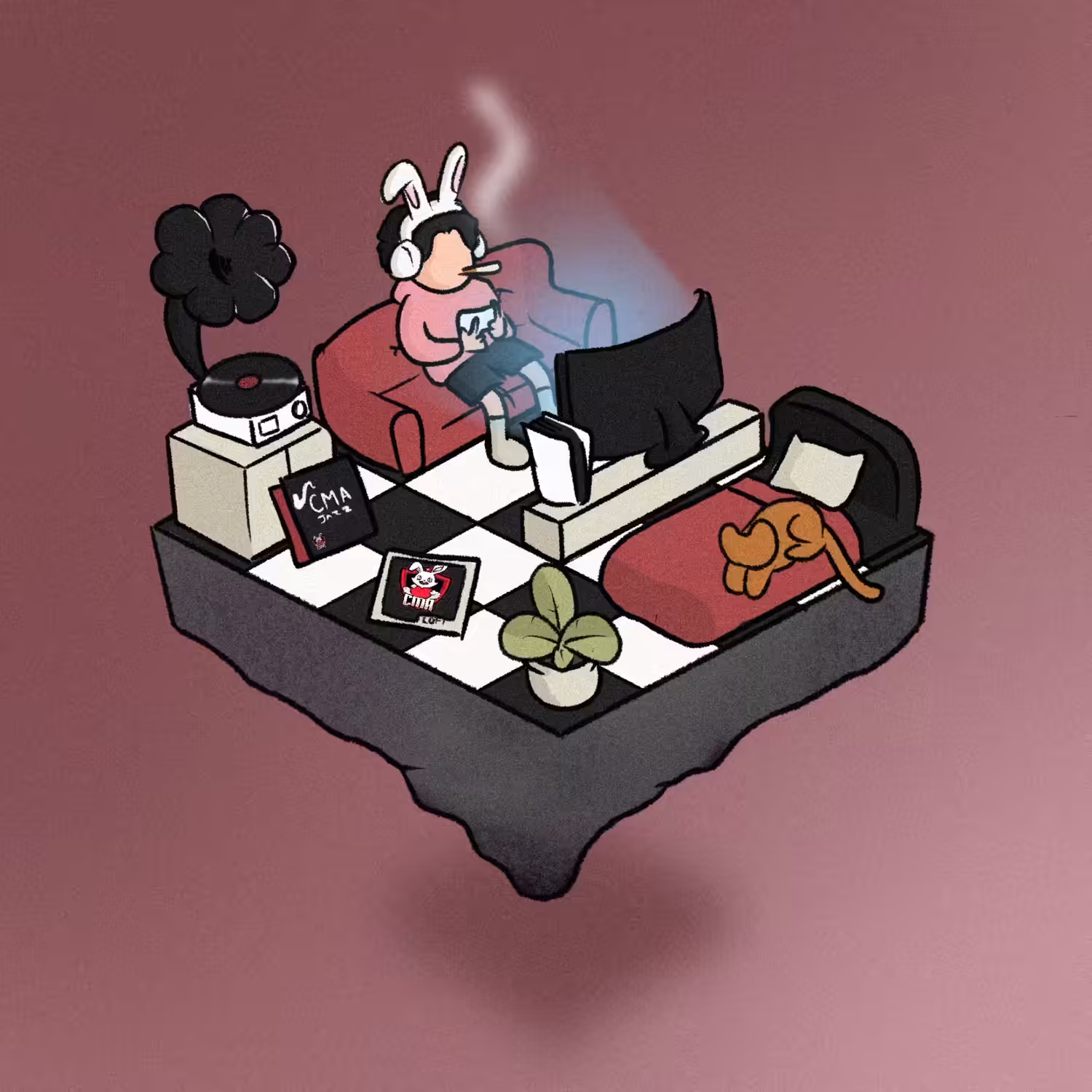 Lofi roomie #54 ( CMA Jazzy Gaming Time )