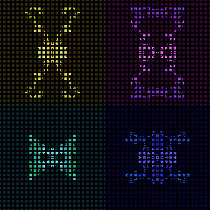 Dither Creatures 2x2 #21