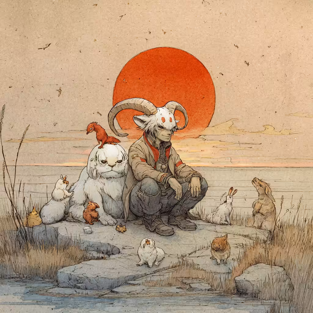 The traveler and his friends