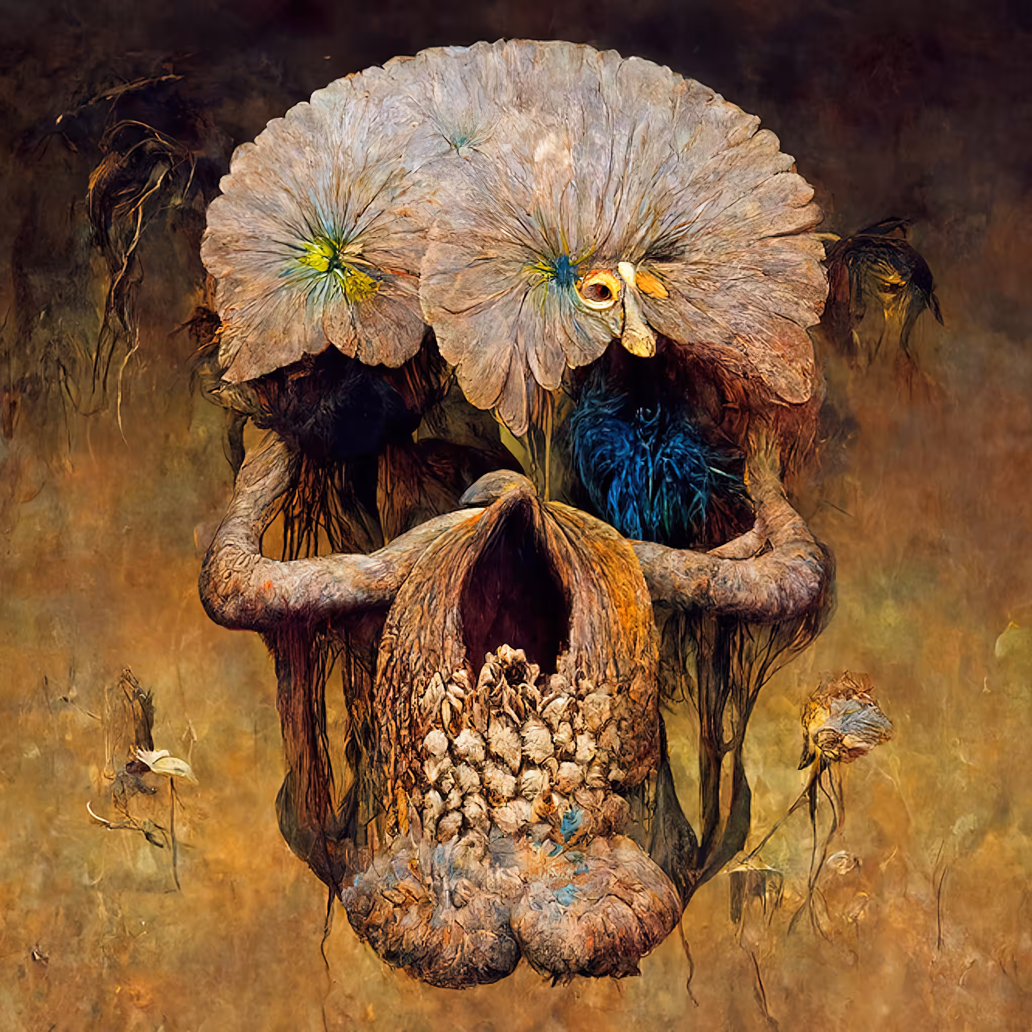 Skull, Orange