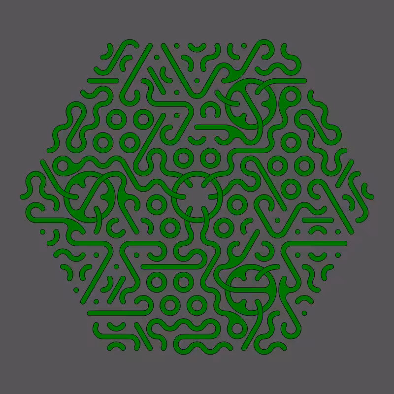 Threefold Symmetry - Dark Variations #303