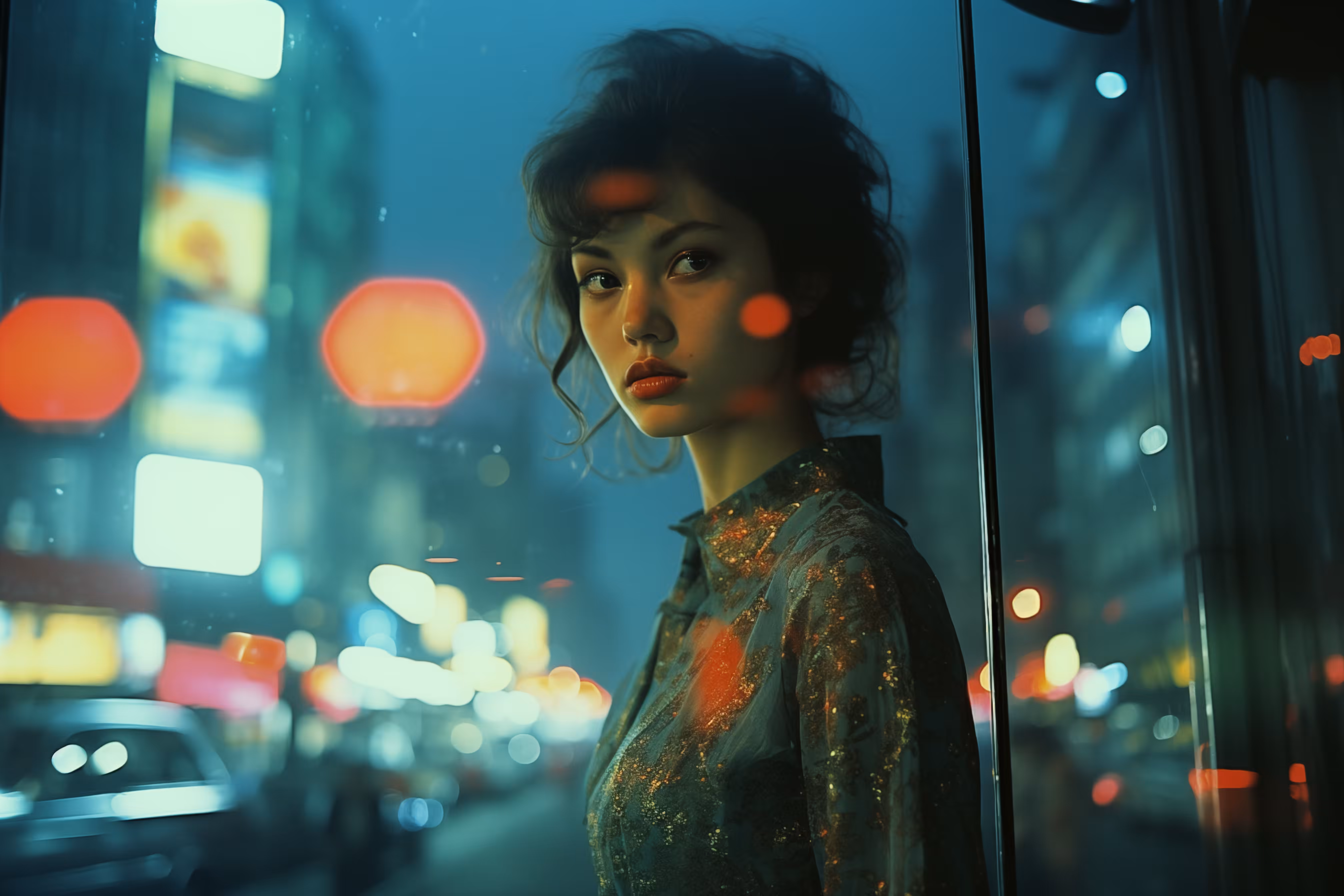 Imaginary Saigon: Girl Portrait in Cyber ​​Saigon