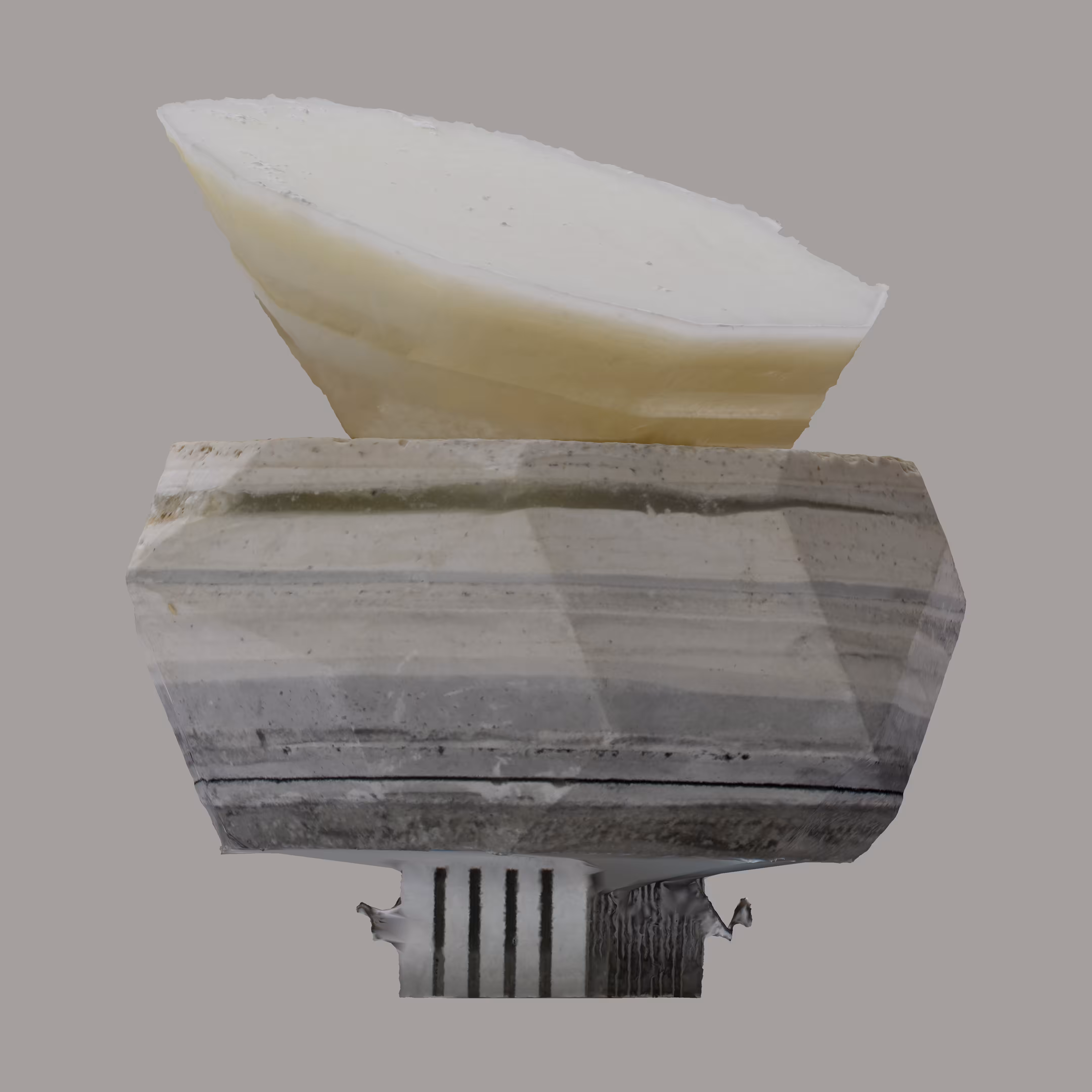 Rhombic Triacontahedron Casting Fragments (Study)