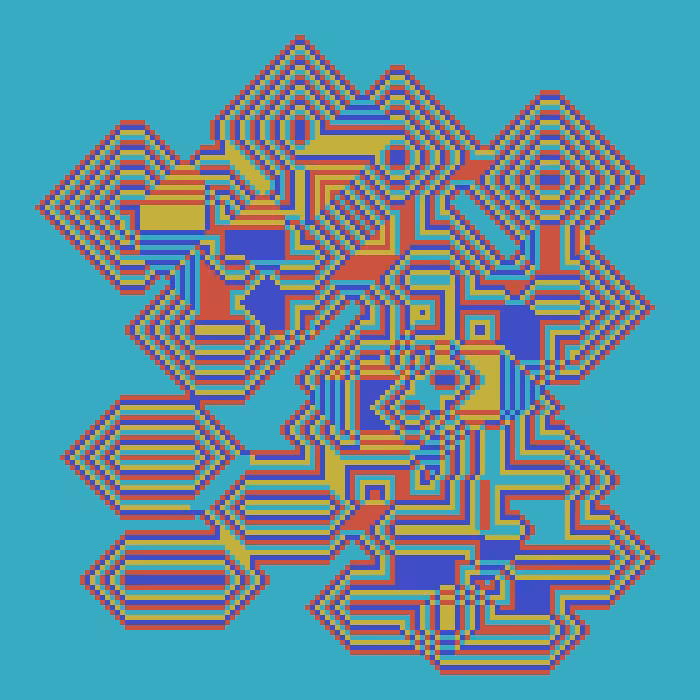 Superimposed Octagonal Pyramids #126