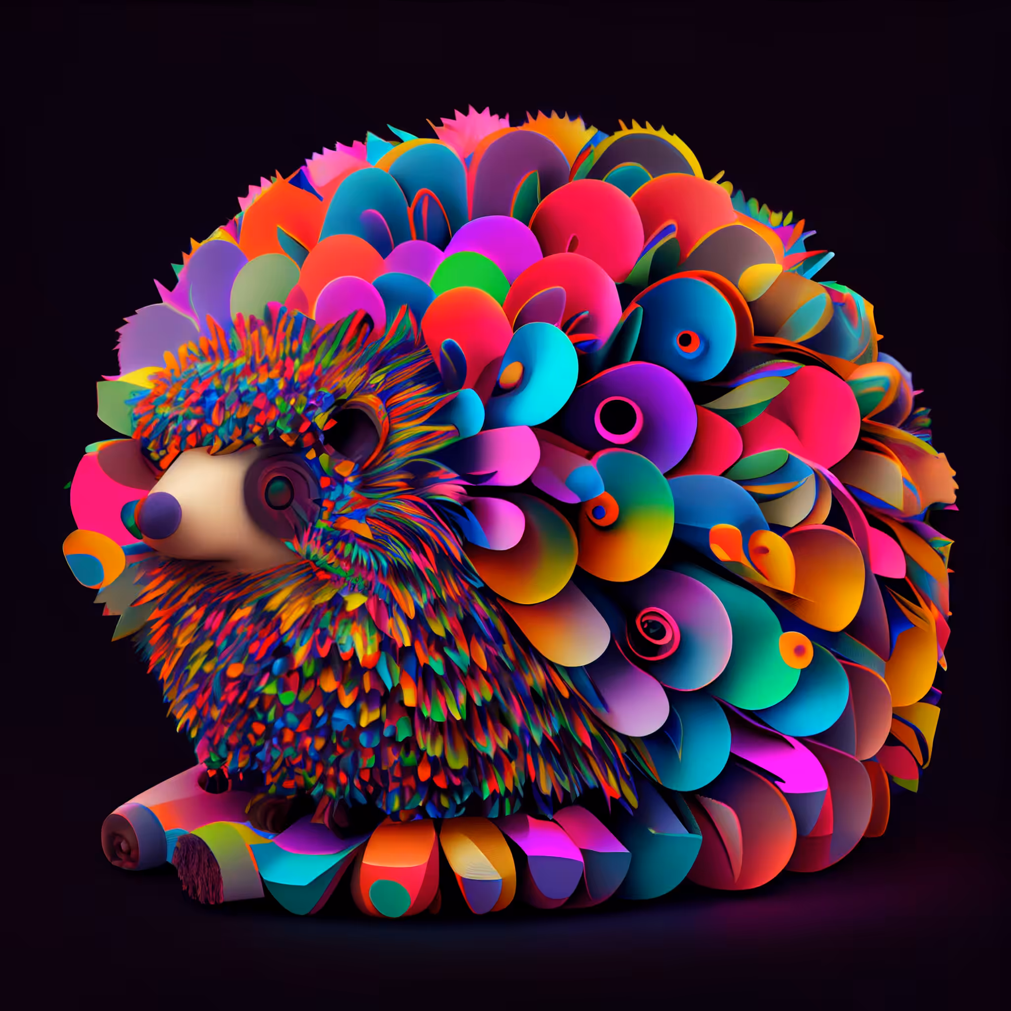 Psychedelic hedgehog
