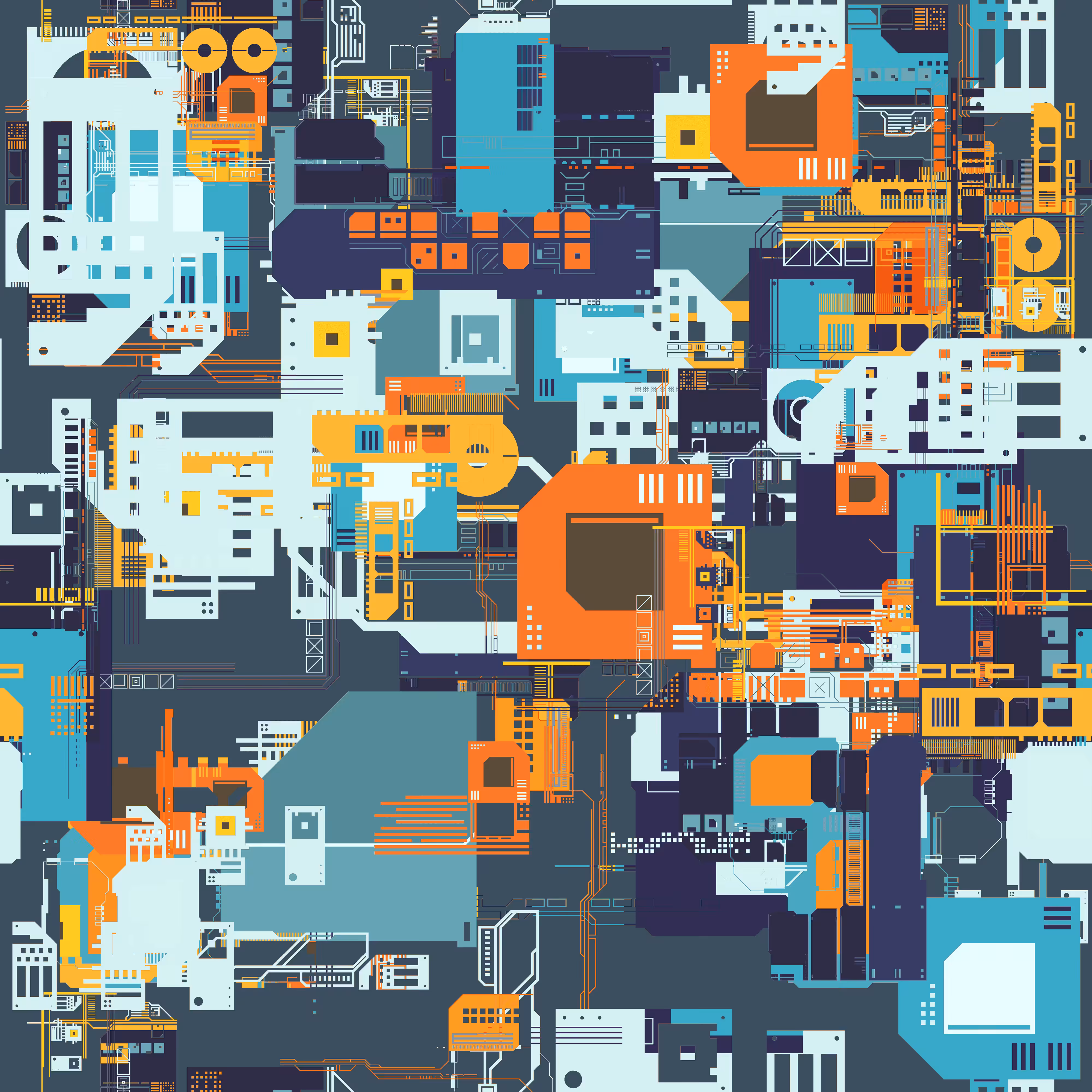 Tiles Splice - Generative Boundaries Exploration: Splice Tile #6