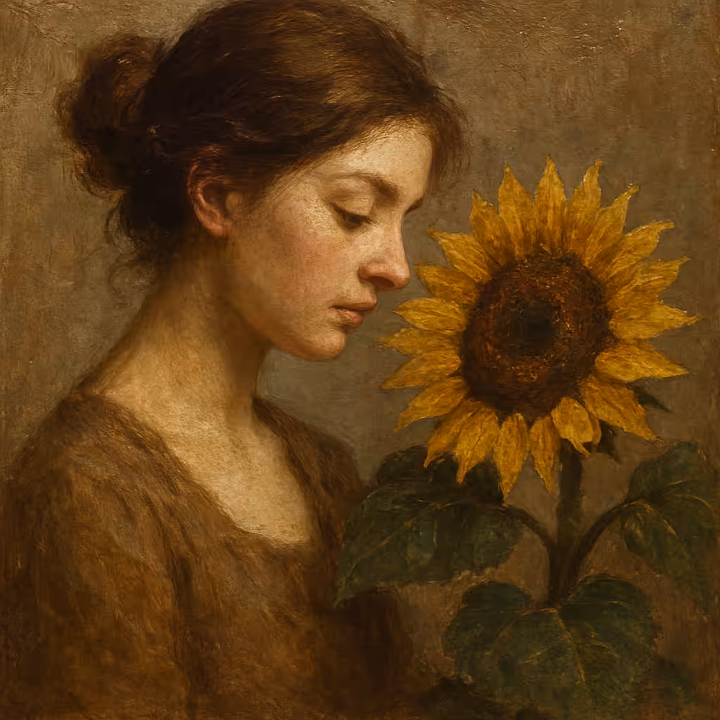 Your eyes are sunflowers