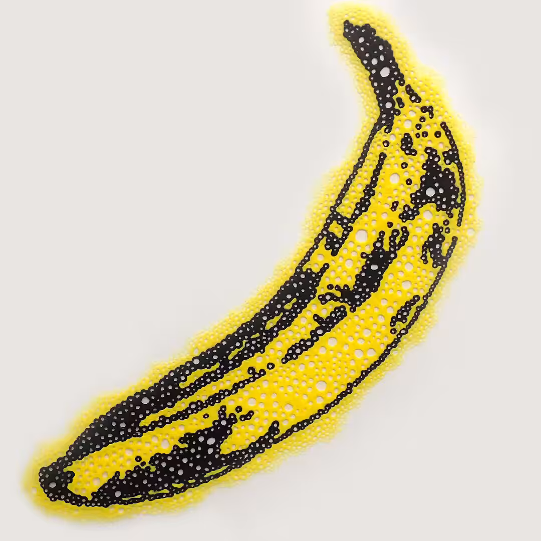 Foamy banana - a tribute to Andy Warhol