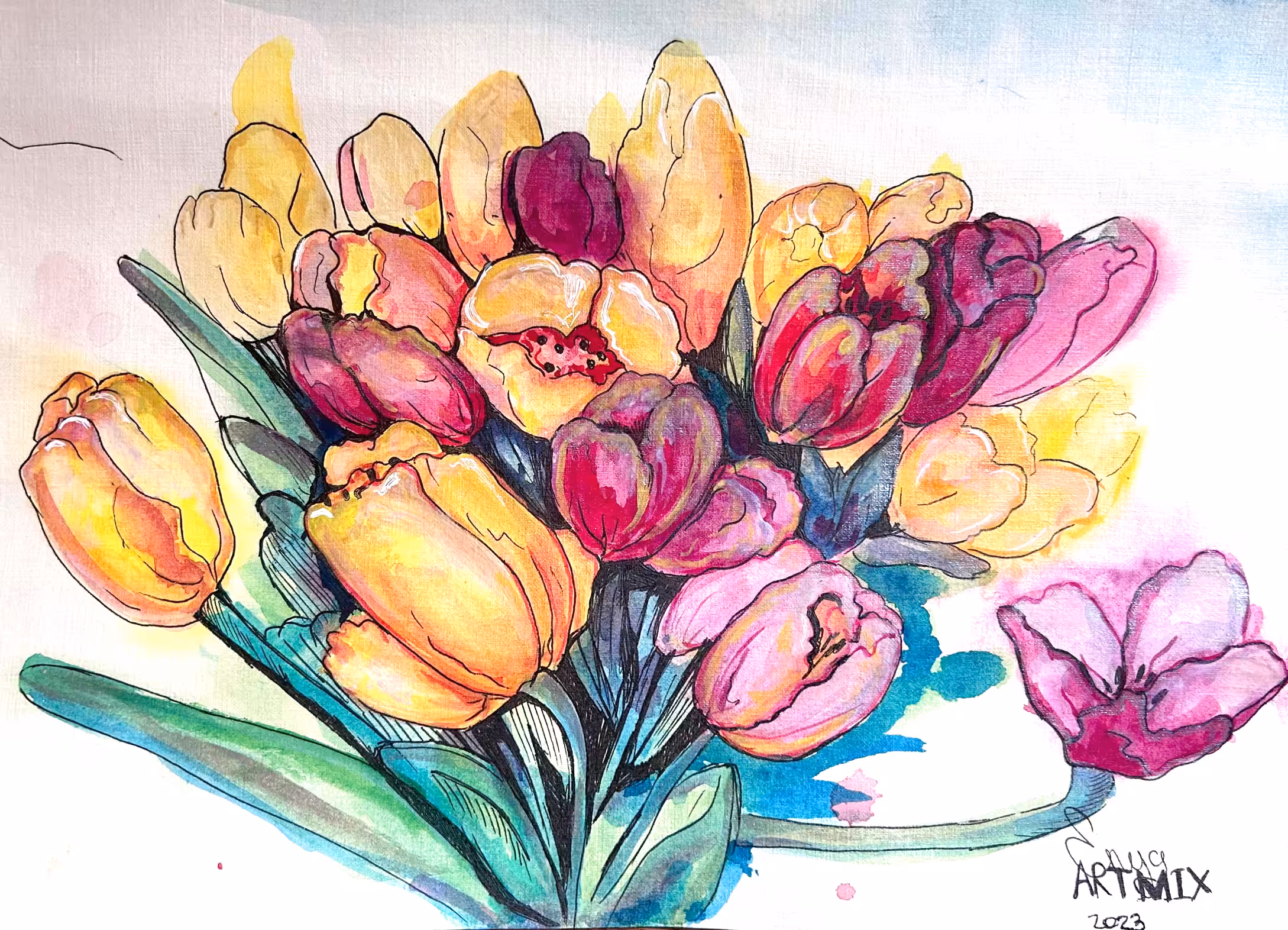 Bouquet of tulips