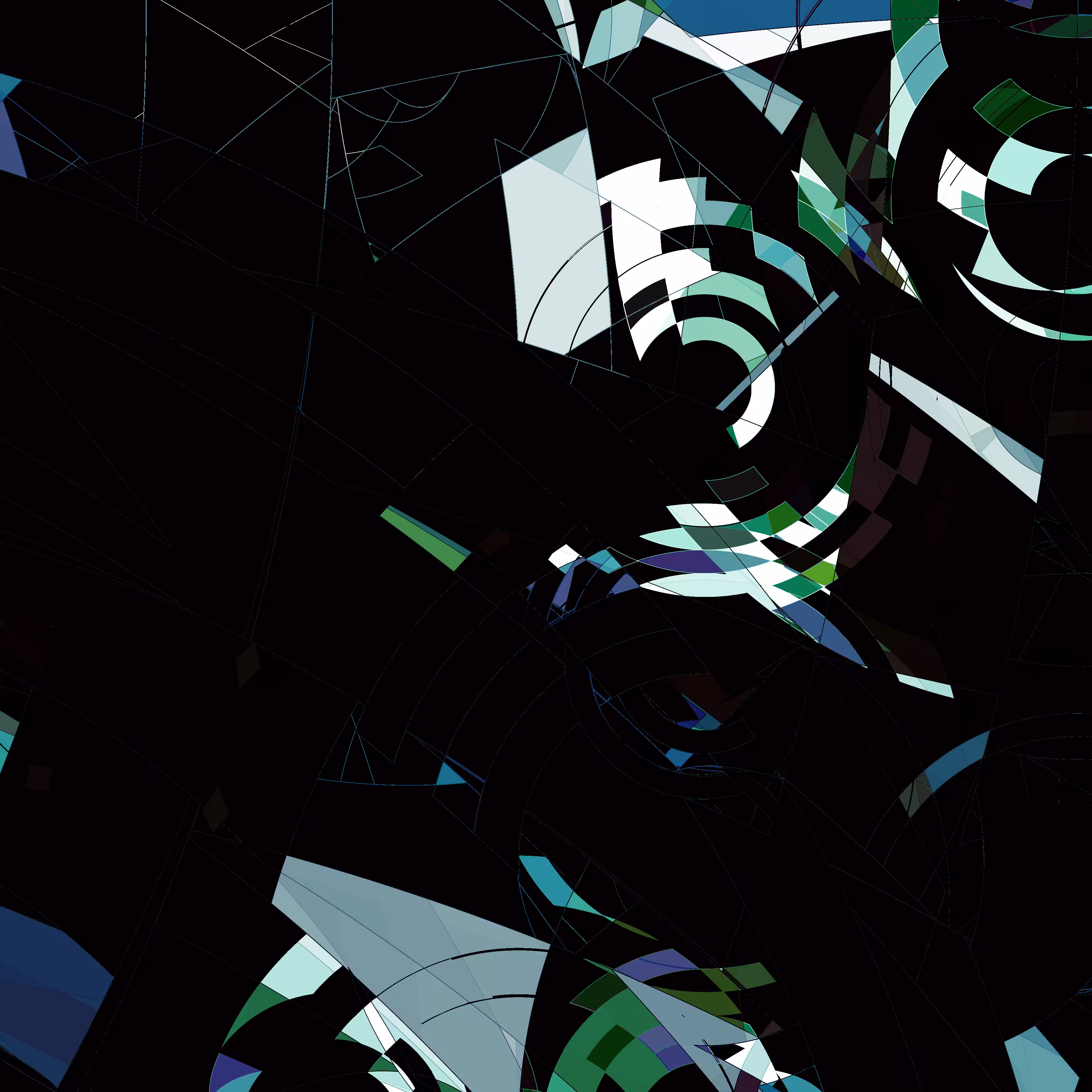 The four seasons in polycircle space: Autumn - detail iii