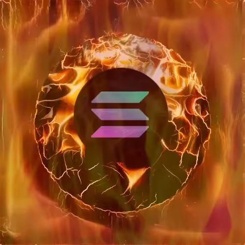 Perfect Abstract Art Polygon: Solana Fire 