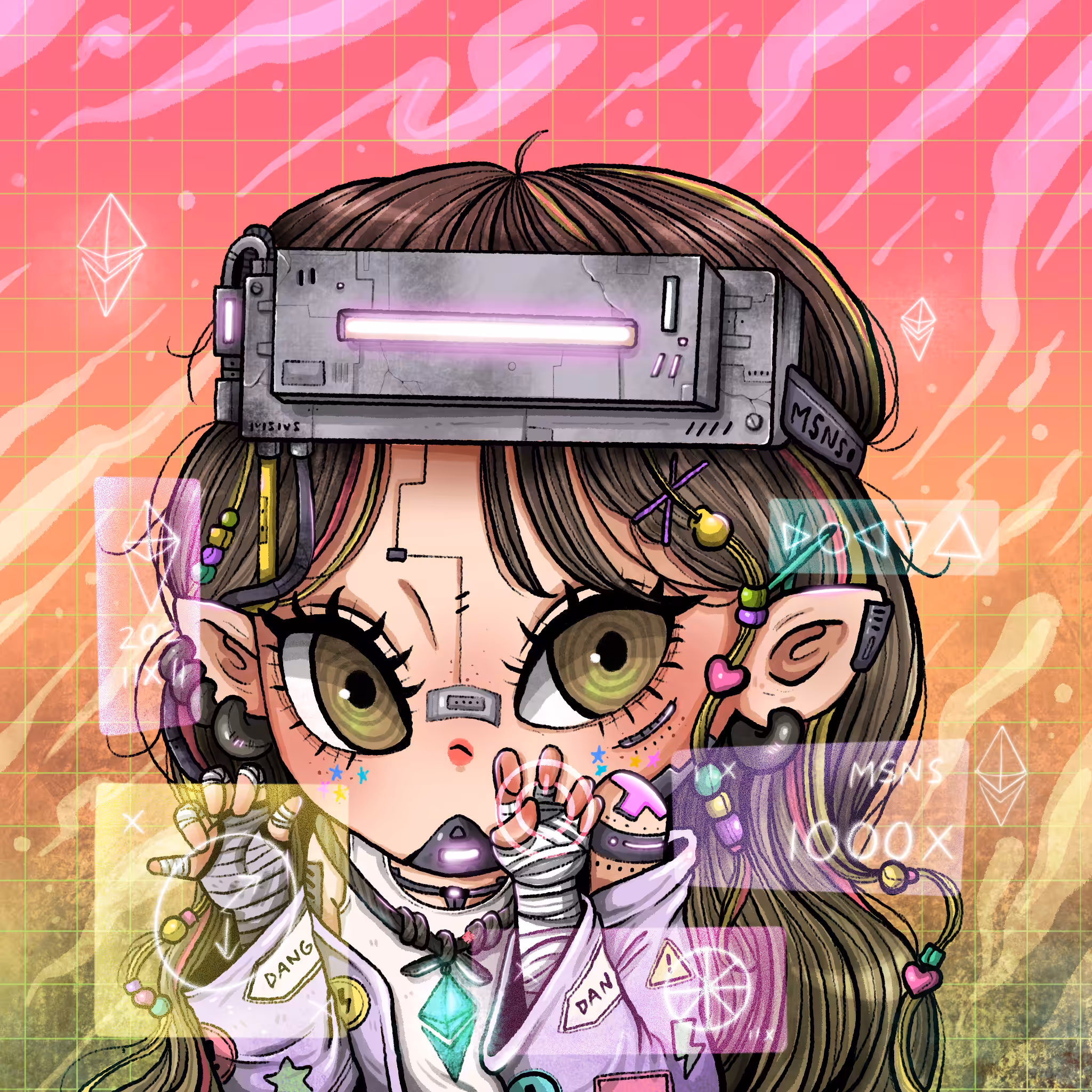 MISSING NOSE CYBER PUNK MINNIE