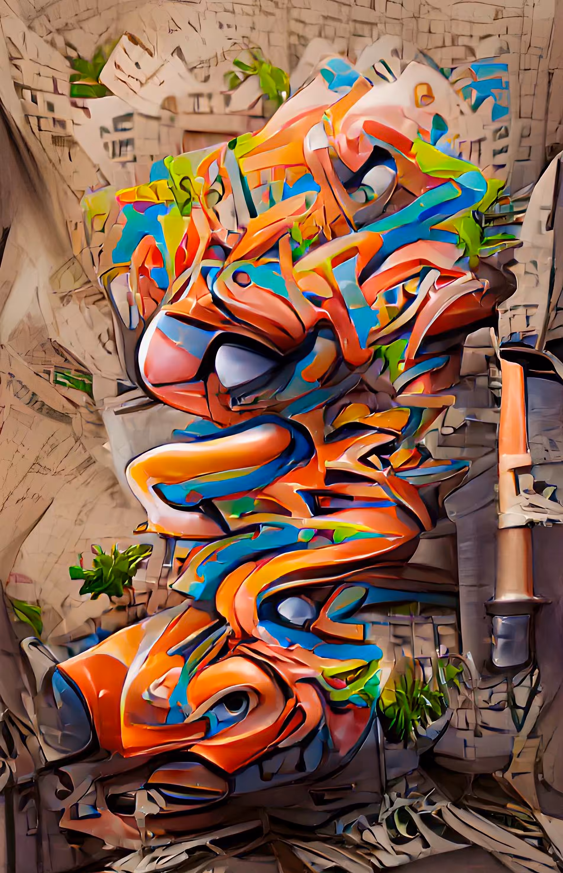 AI Graffiti - Urban Scrawl #03