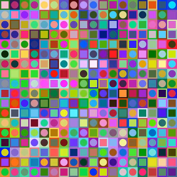Square Dot Composition #121