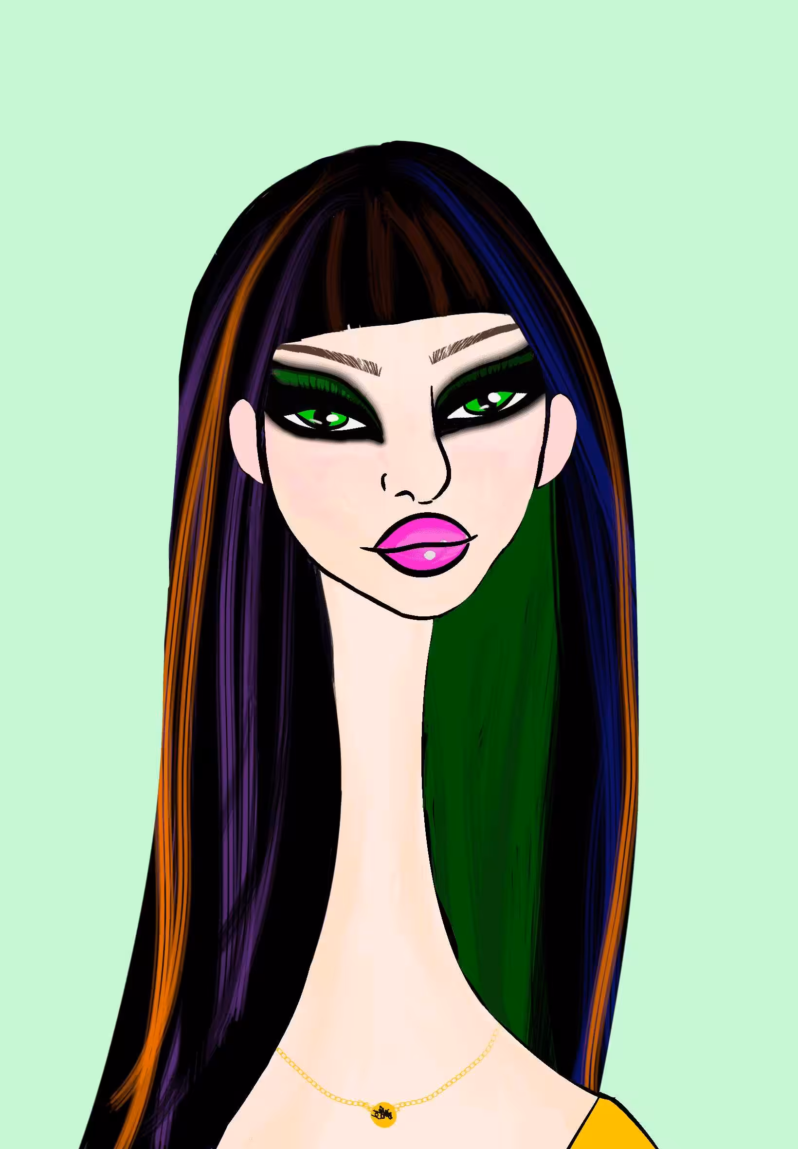 Long Neckie Ladies: Long Neckie Lady #1232