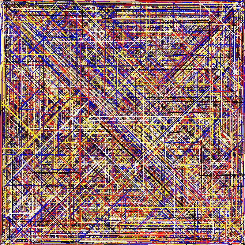 Bifurcations (straight and diagonal lines) #11