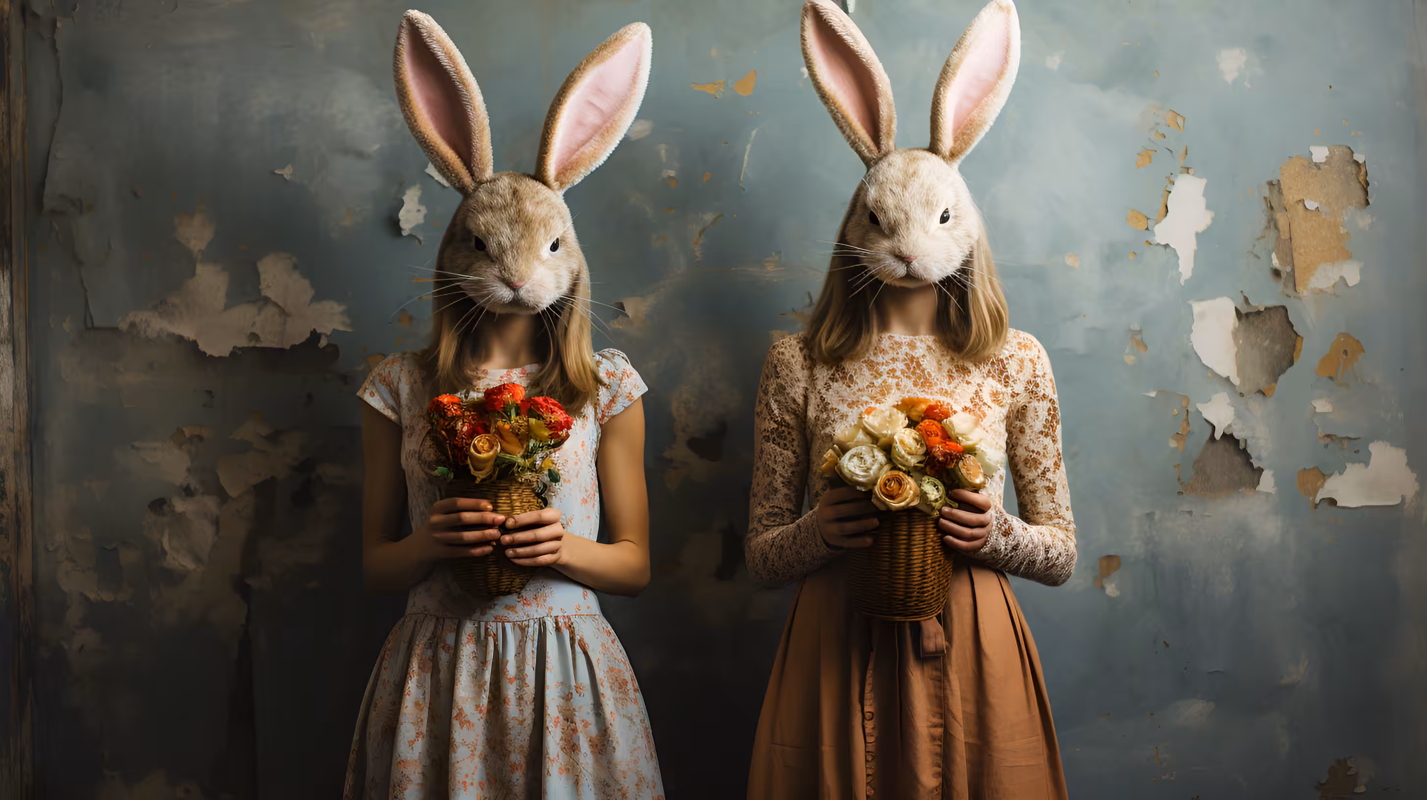 Two rabbits