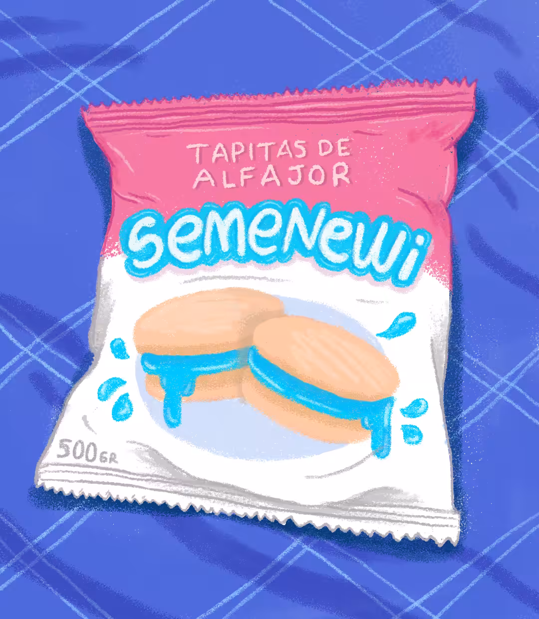 tapitas de alfajor SeMeNeWi