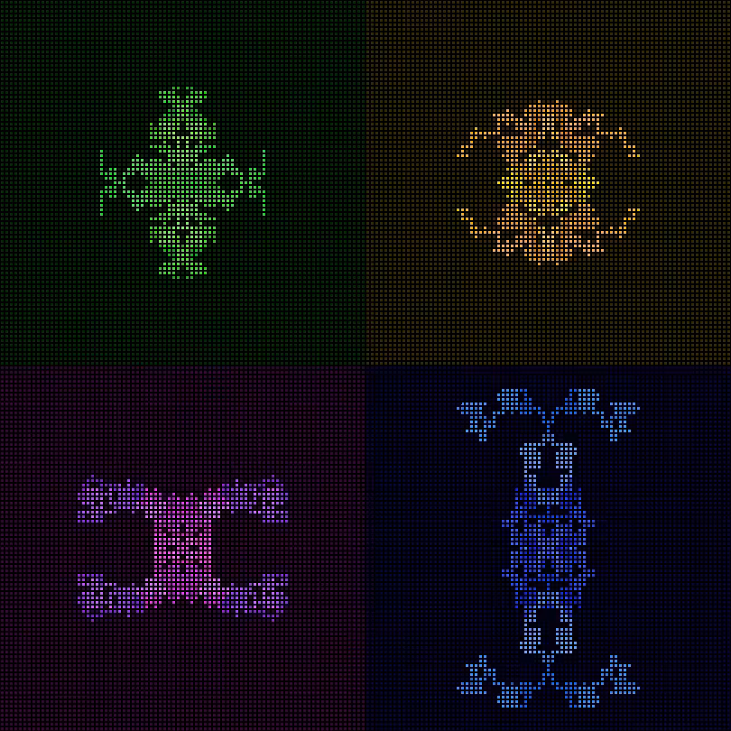 Dither Creatures 2x2 #95