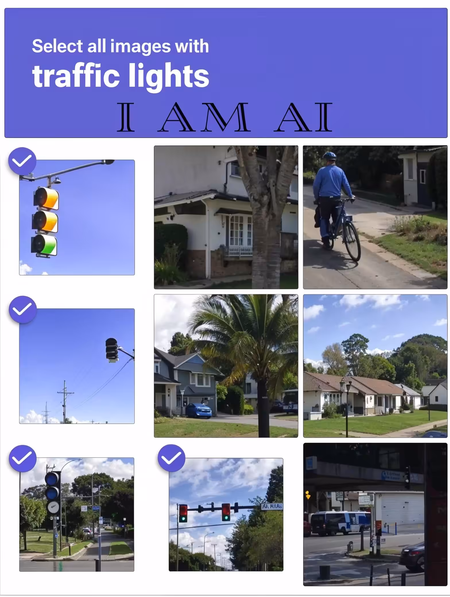 TOKENIZED GARBAGE: I AM AI - (SELECT ALL IMAGES WITH TRAFFIC LIGHTS)