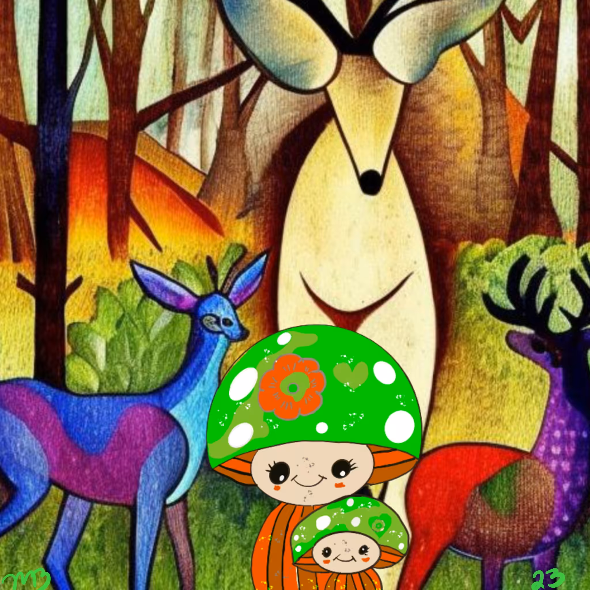 Friendly deer