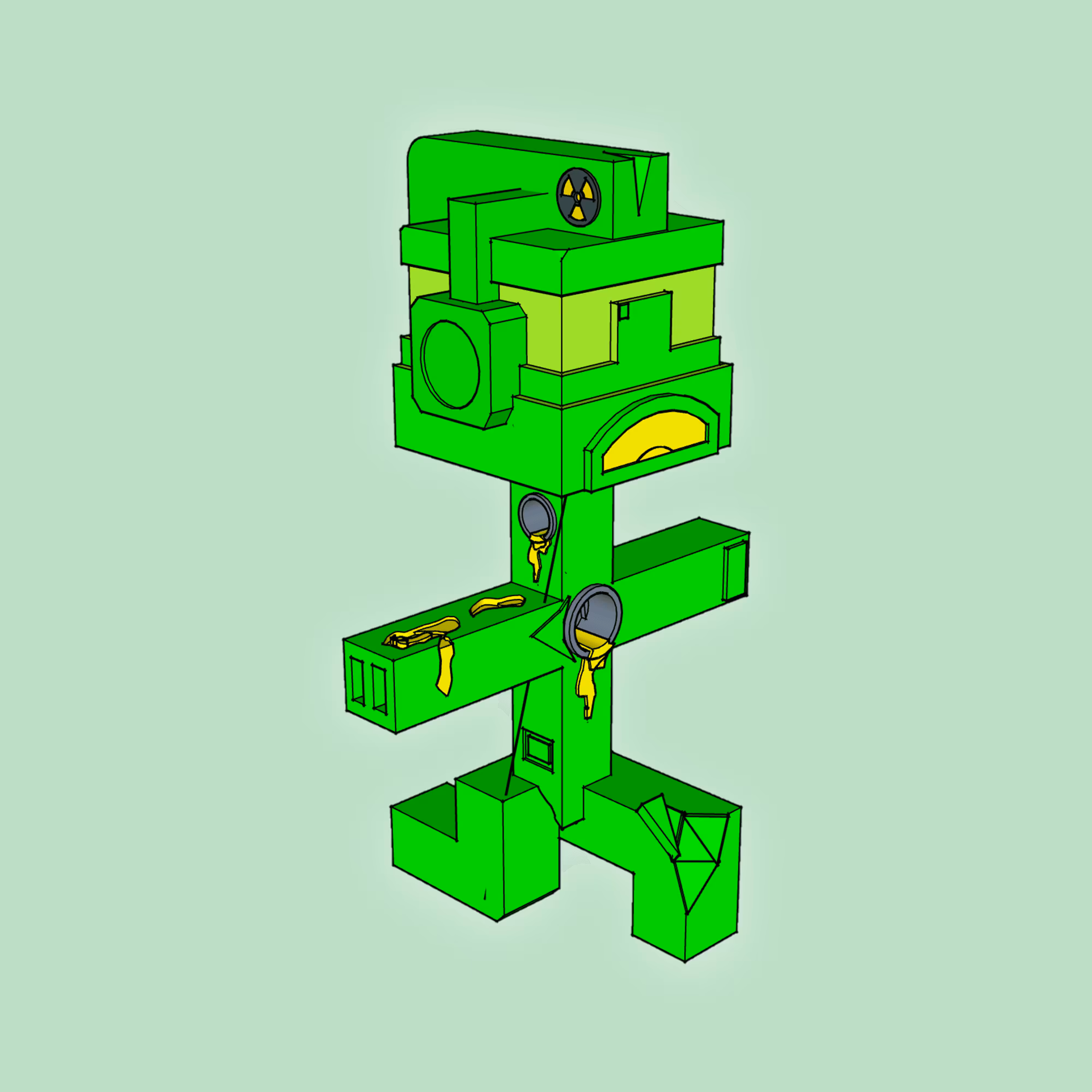 BrickBeads #3010 - NukeBox