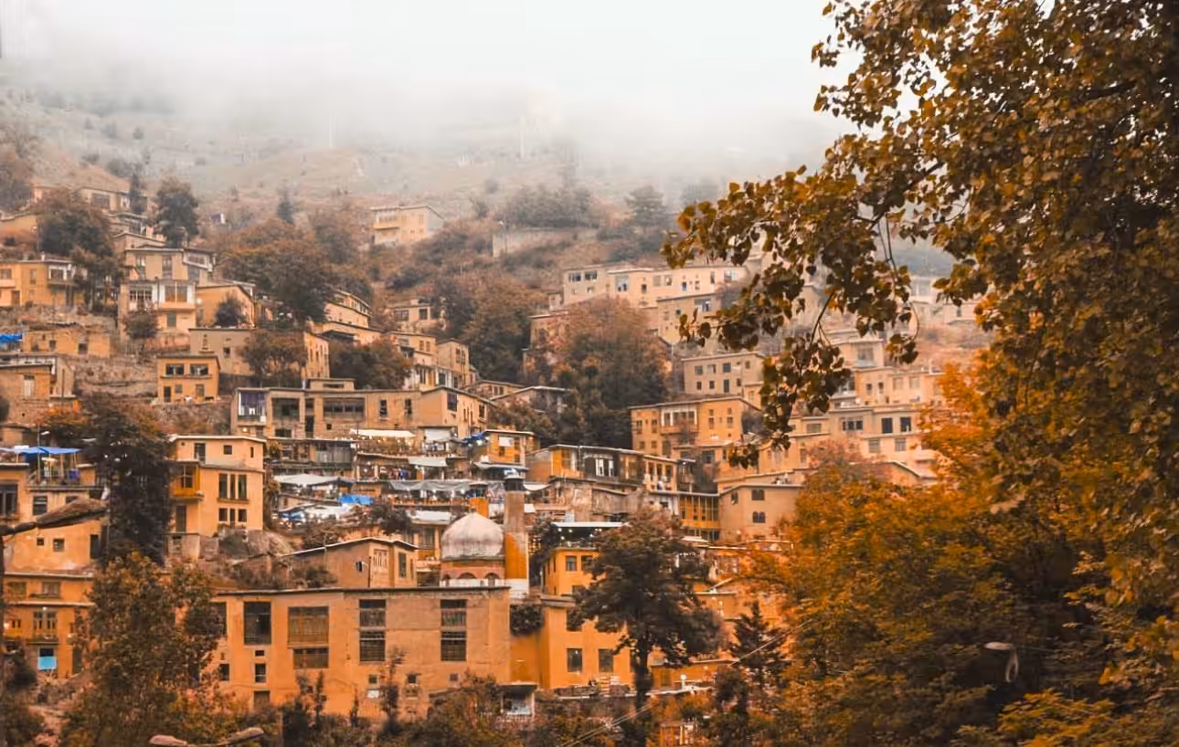 A Misty Mountain Village