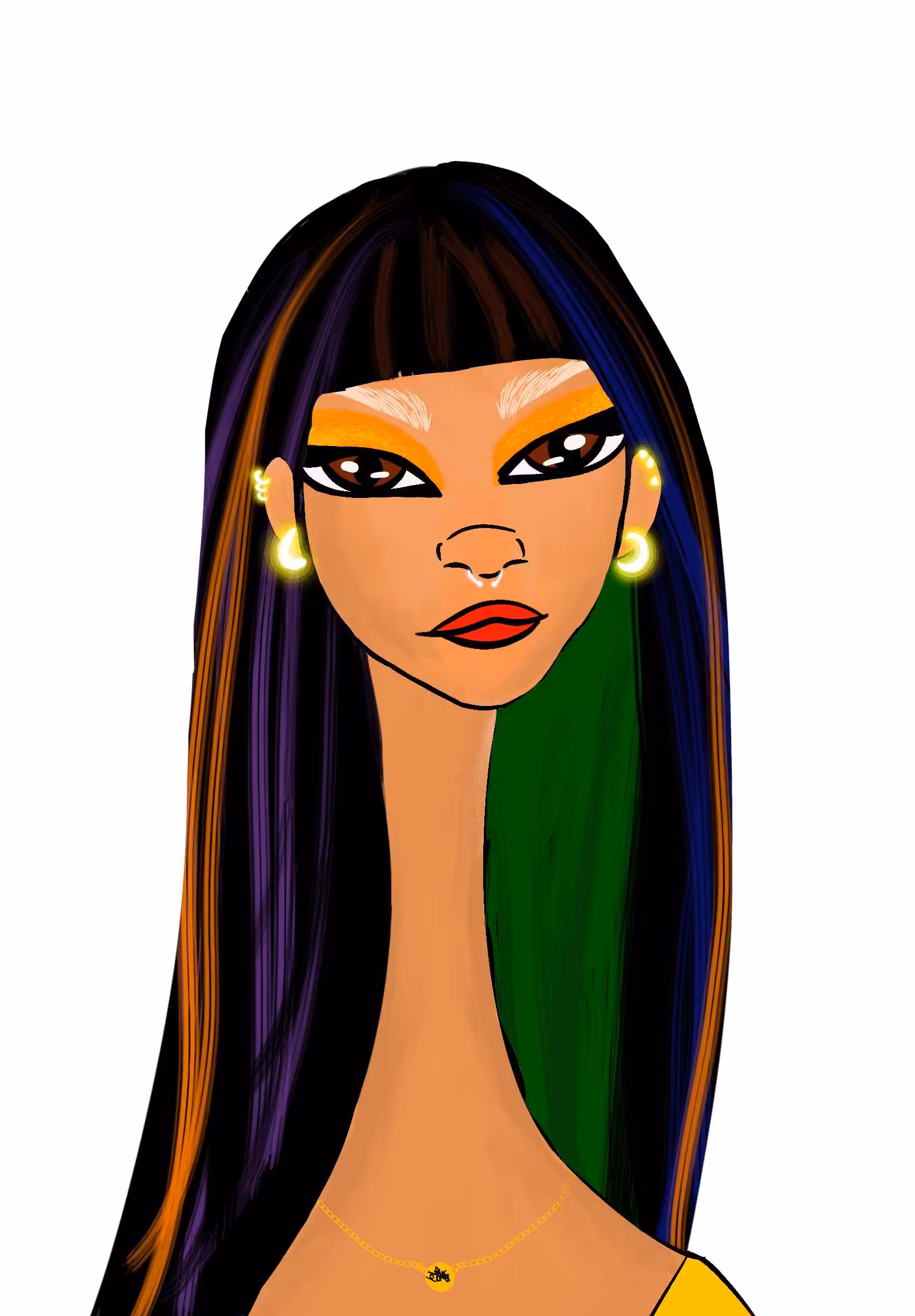 Long Neckie Lady #674
