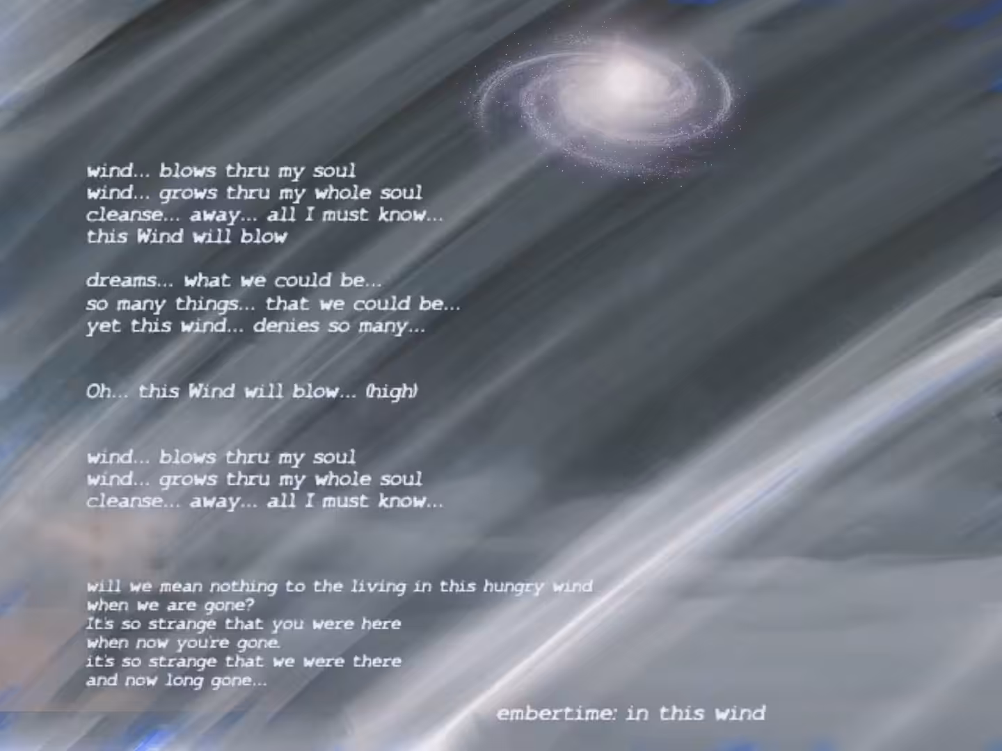 'in this wind'