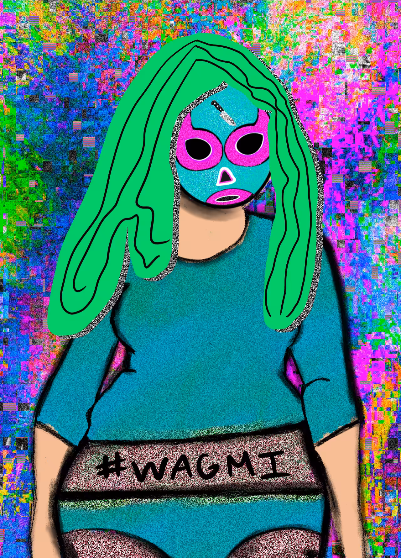 NFT luchadora #93
